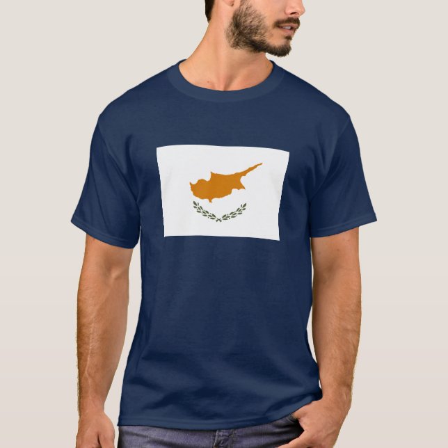 T-shirt Drapeau de Chypre (Devant)