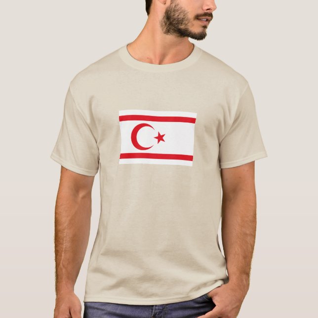 T-shirt Drapeau de Chypre du Nord (Devant)