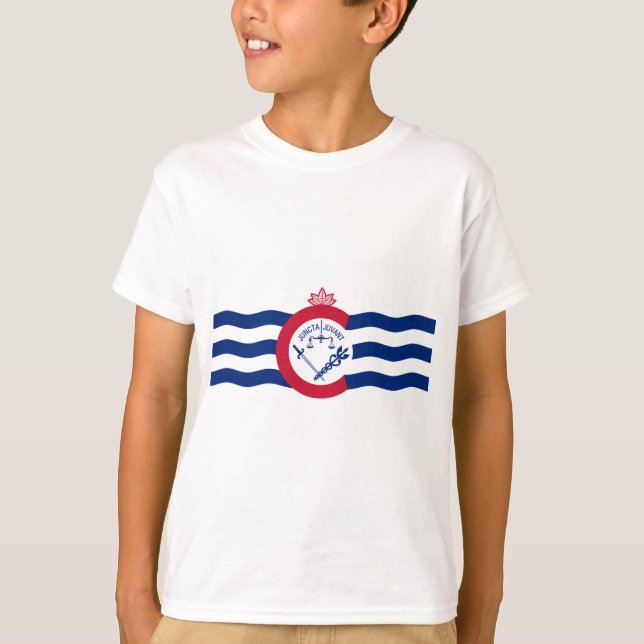 T-shirt Drapeau de Cincinnati (Ohio) (Devant)