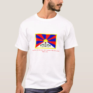 T-shirt Drapeau de citation Dalaï lama du Thibet