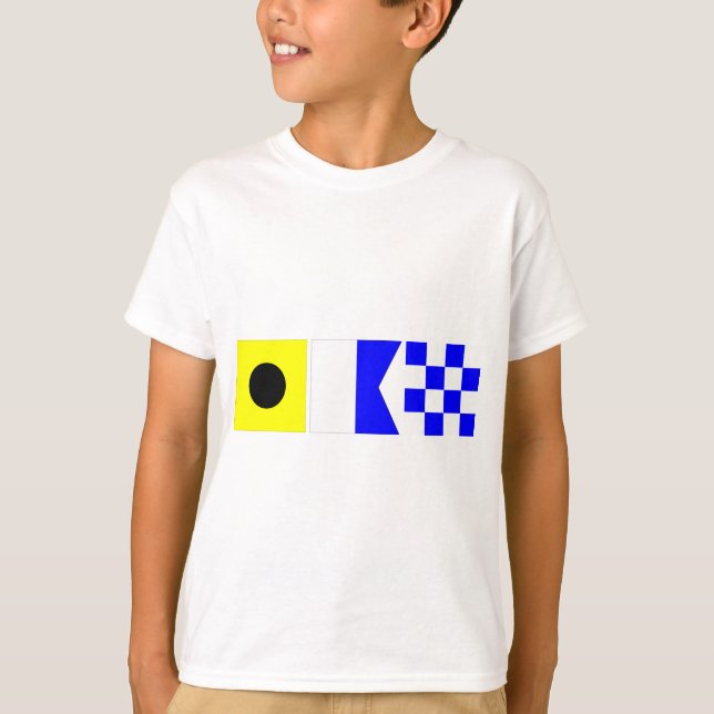 T-shirt Drapeau de code Ian (Devant)
