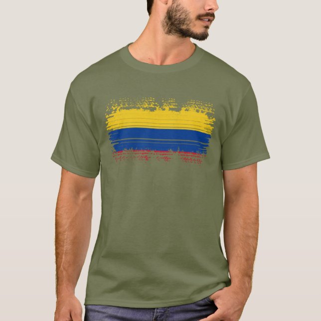 T-shirt Drapeau de Colombie (Devant)