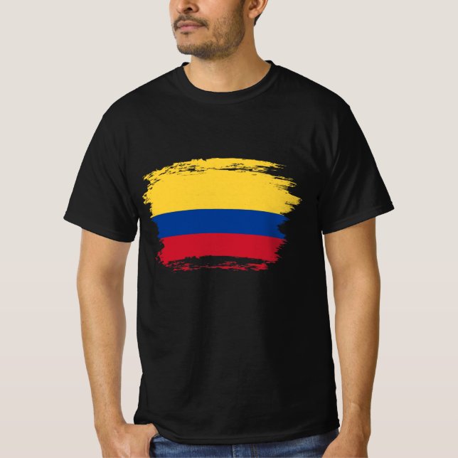 T-shirt Drapeau de Colombie (Devant)
