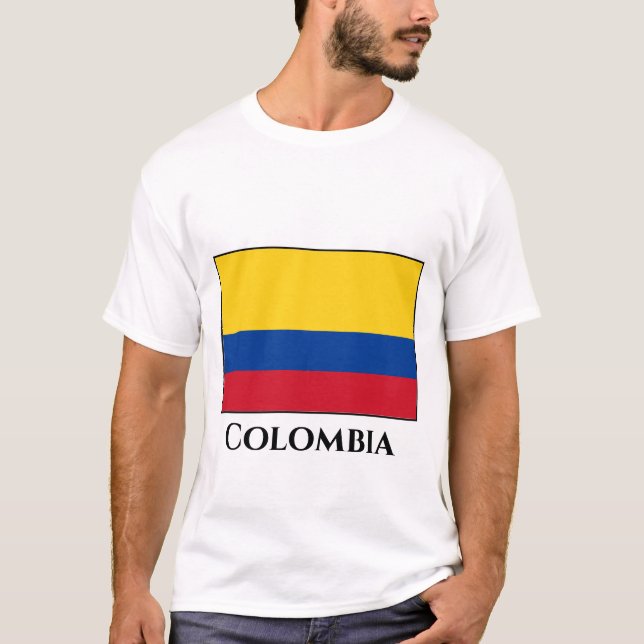 T-shirt Drapeau de Colombie (Colombien) (Devant)