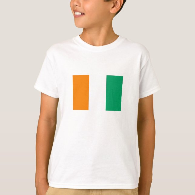 T-shirt Drapeau de Côte d'Ivoire (Devant)