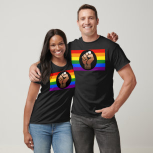 T-shirt Drapeau de couleur des personnes queer de Slippery