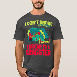 T-shirt Drapeau de course de dragster Mens Racing Carburan