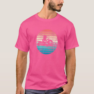 T-shirt Drapeau de course de karting Chariot de karting Ka
