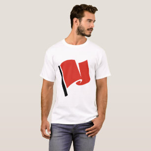 T-shirt Drapeau de course rouge