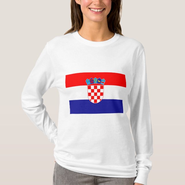 T-shirt Drapeau de Croatie (Devant)