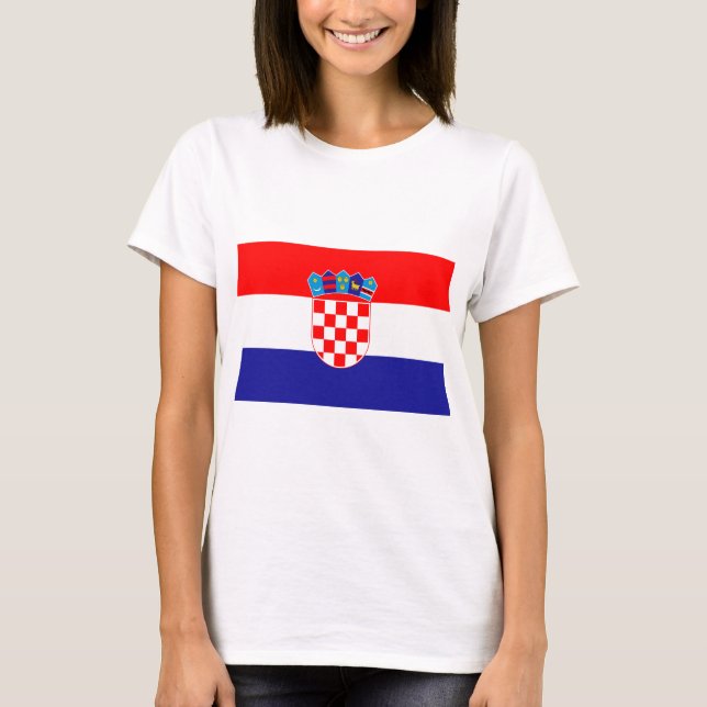 T-shirt Drapeau de Croatie (Devant)