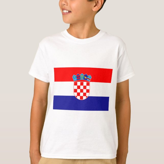 T-shirt Drapeau de Croatie (Devant)