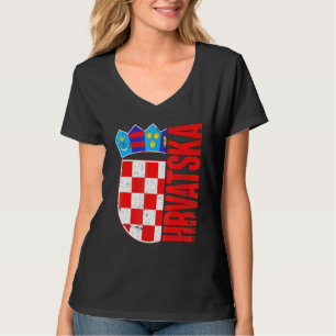 T-shirt Drapeau de Croatie Jersey Hrvatska Nogomet