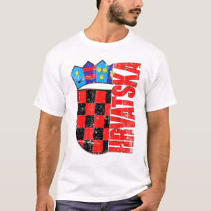 T-shirt Drapeau de Croatie Jersey Hrvatska Nogomet