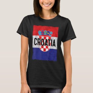 T-shirt Drapeau de Croatie Racines croates Hrvatske Croati