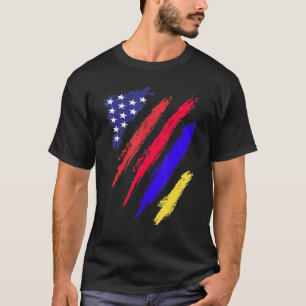 T-shirt Drapeau de croissance arménien américain Héritage 