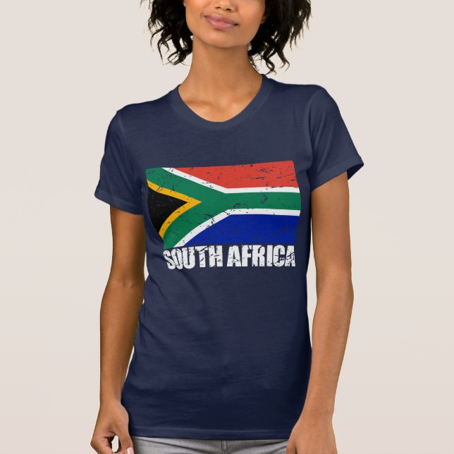 T-shirt Drapeau de cru de l'Afrique du Sud (Devant)