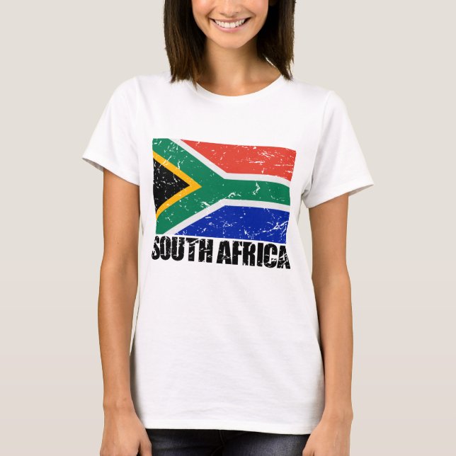 T-shirt Drapeau de cru de l'Afrique du Sud (Devant)