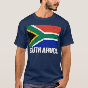 T-shirt Drapeau de cru de l'Afrique du Sud