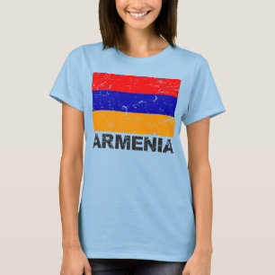 T-shirt Drapeau de cru de l'Arménie