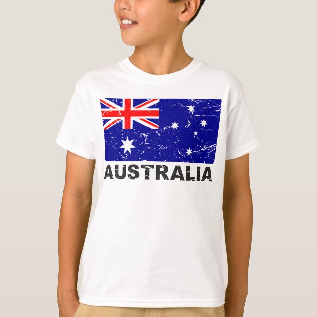 T-shirt Drapeau de cru de l'Australie (Devant)