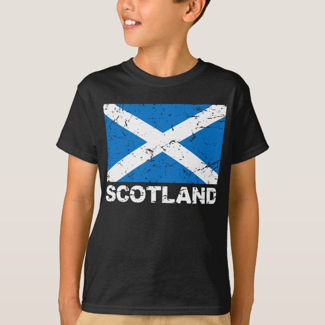 T-shirt Drapeau de cru de l'Ecosse (Devant)