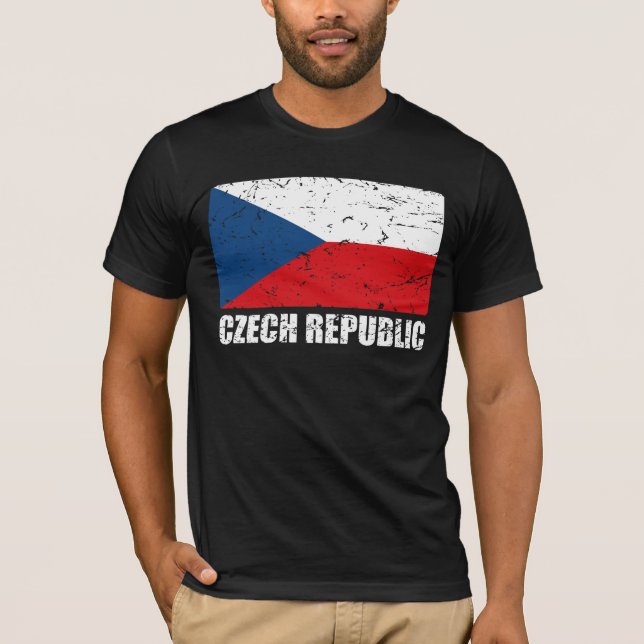 T-shirt Drapeau de cru de République Tchèque (Devant)