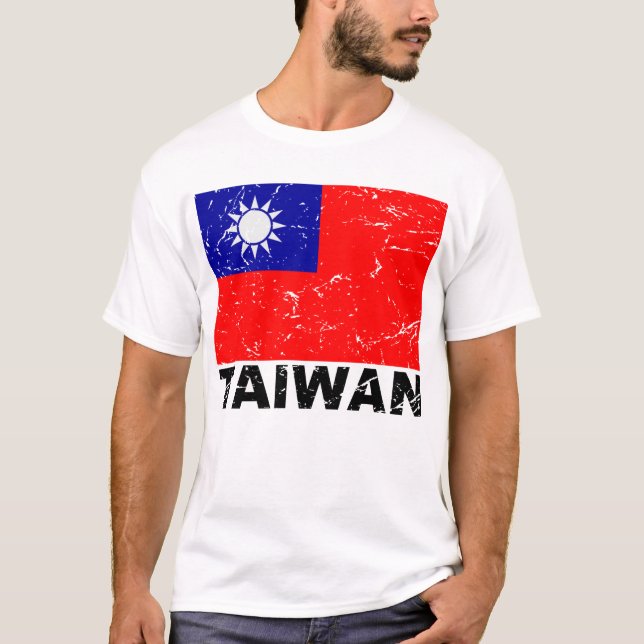 T-shirt Drapeau de cru de Taïwan (Devant)