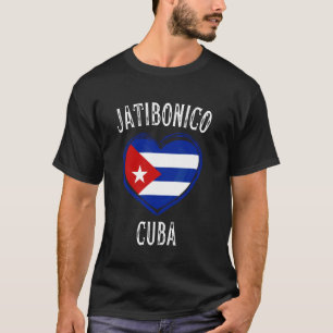 T-shirt Drapeau de Cuba Cœur Ville Jatibonico