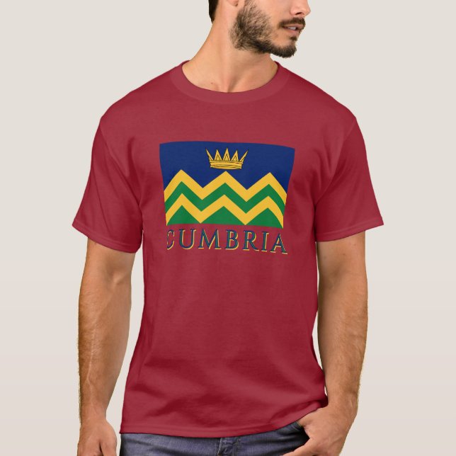 T-shirt Drapeau de Cumbria (à compter de 2025) (Devant)