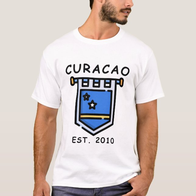 T-shirt Drapeau de Curaçao (Devant)
