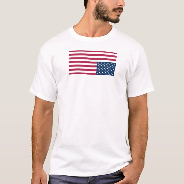 T-shirt drapeau de détresse à l'envers (Devant)