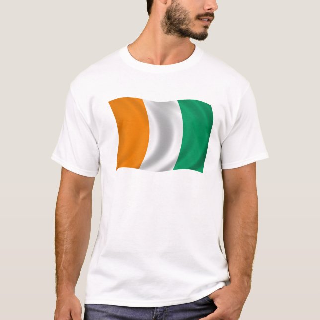 T-shirt Drapeau de d'Ivoire de Cote - Côte d'Ivoire (Devant)