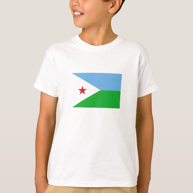 T-shirt Drapeau de Djibouti (Devant)