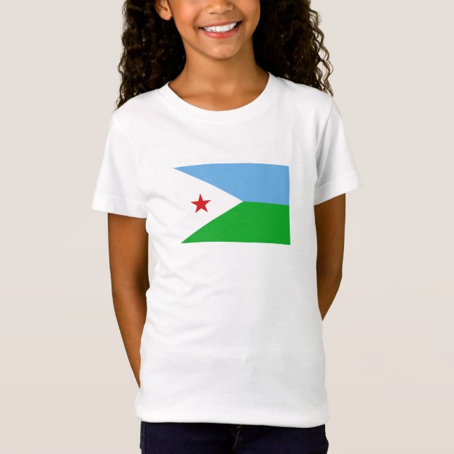 T-Shirt Drapeau de Djibouti (Devant)