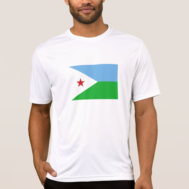 T-shirt Drapeau de Djibouti (Devant)
