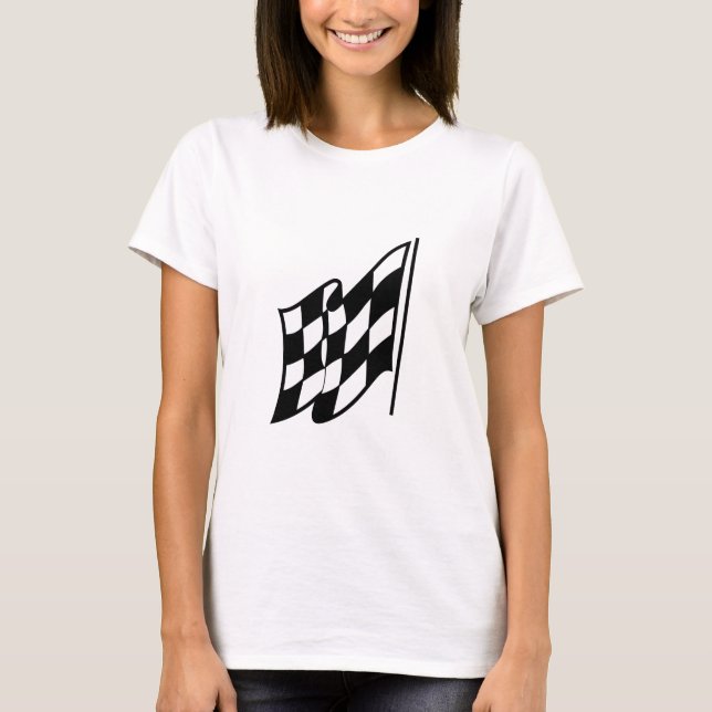 T-shirt Drapeau de emballage Checkered (Devant)