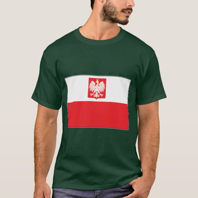 T-shirt Drapeau de Falcon polonais (Devant)