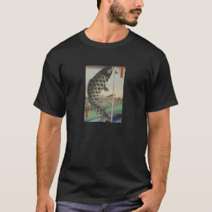 T-shirt Drapeau de fête du poisson Koi Hiroshige japonais