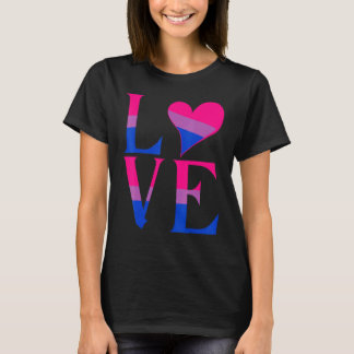 T-shirt Drapeau de fierté Bi bisexuel Amour Soutien Hommes