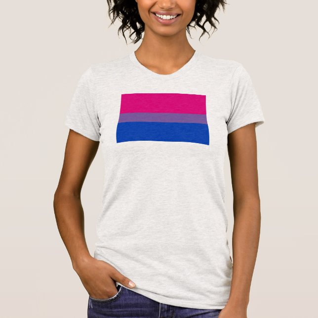 T-shirt Drapeau de fierté bisexuel (Devant)