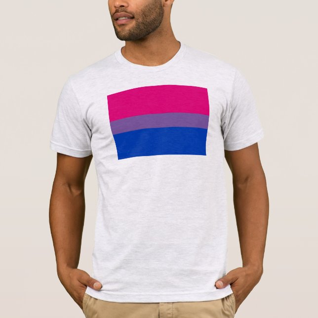 T-shirt Drapeau de fierté bisexuel (Devant)