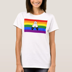 T-shirt Drapeau de fierté bispirituel de SlipperyJoe's sym