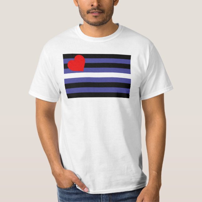 T-shirt Drapeau de fierté cuir (Devant)