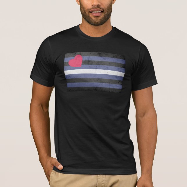 T-shirt Drapeau de fierté cuir (Devant)