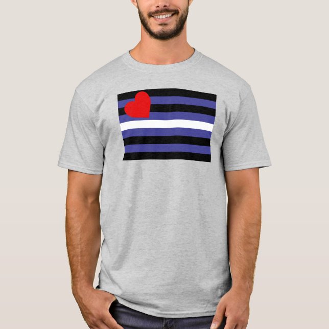 T-shirt Drapeau de fierté cuir (Devant)
