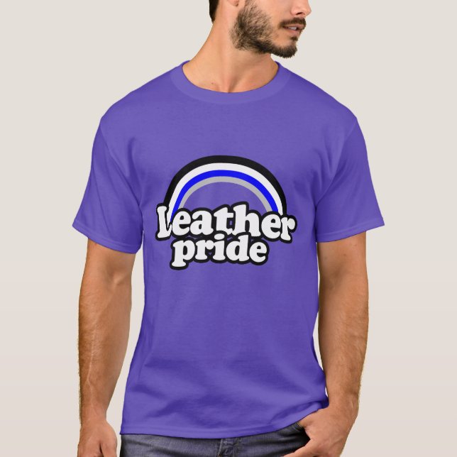 T-shirt Drapeau de fierté cuir (Devant)