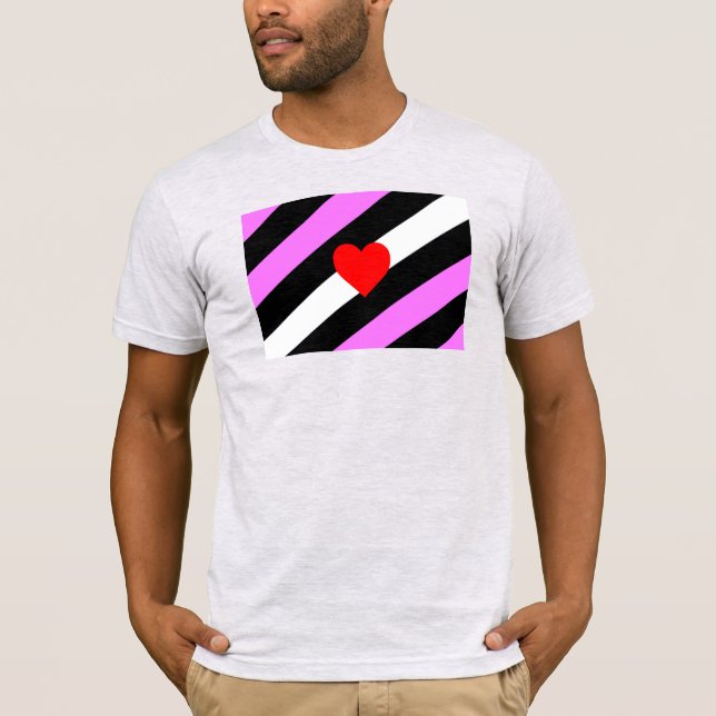 T-shirt Drapeau de fierté de fille de cuir (Devant)
