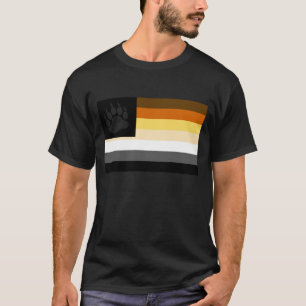 T-shirt Drapeau de fierté de Gay Bear Patte d'ours