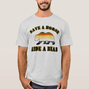 T-shirt Drapeau de fierté de Gay Bear Sauver un cheval mon